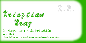 krisztian mraz business card